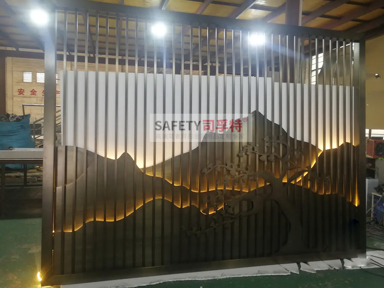 金屬山水屏風隔斷：新中式古典風，精致優雅，輕奢舒適(圖3)