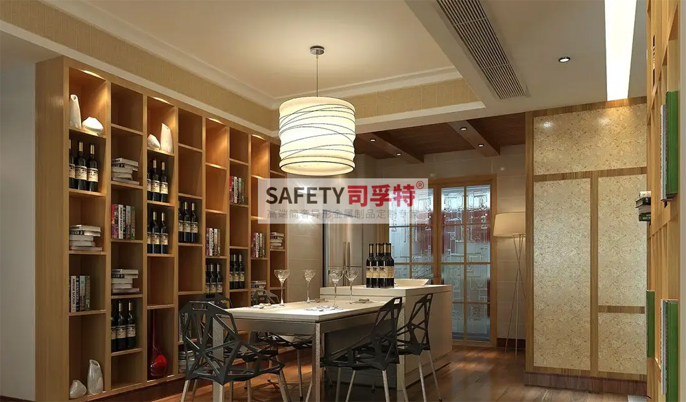 酒柜放到哪里合適？什么酒柜顯得高檔？【不銹鋼酒柜(圖4)
