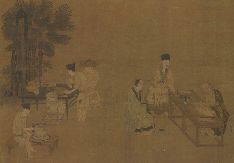 重拾“圍爐煮茶”文化，一起看看故宮藏畫里的“圍爐煮茶”[精制鋼圍爐茶桌](圖2)